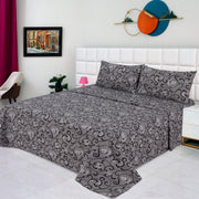 Divine Pure Cotton Bed Sheet - King - 3pcs - DBS255