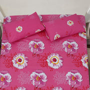 Divine Pure Cotton Bed Sheet - King - 3pcs - DBS257