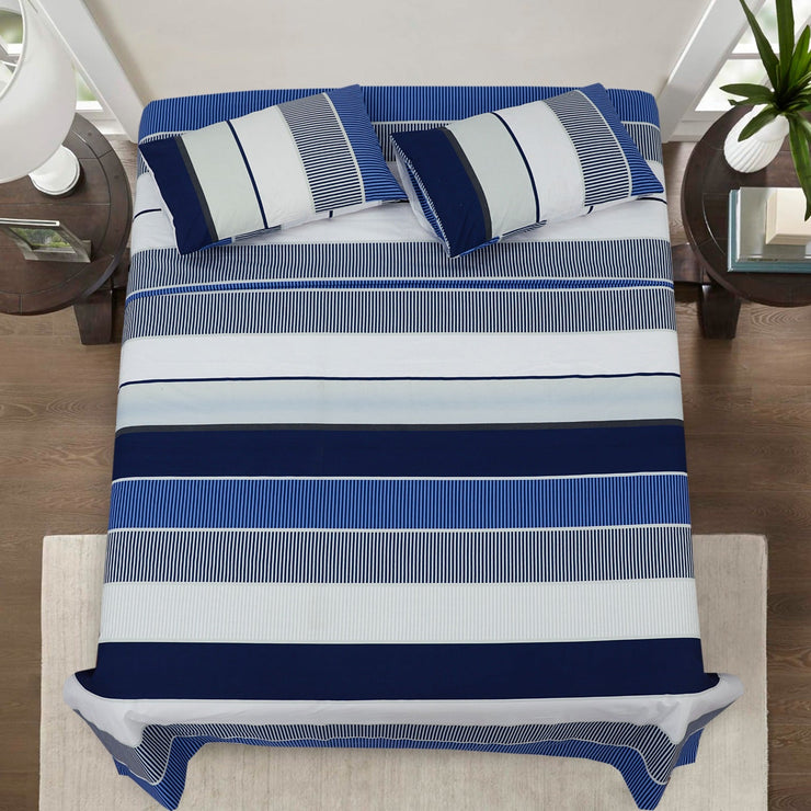Divine Pure Cotton Bed Sheet - King - 3pcs - DBS258