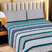 Divine Pure Cotton Bed Sheet - King - 3pcs - DBS263