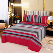 Divine Pure Cotton Bed Sheet - King - 3pcs - DBS266