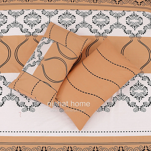 Divine Pure Cotton Bed Sheet - King - 3pcs - DBS269