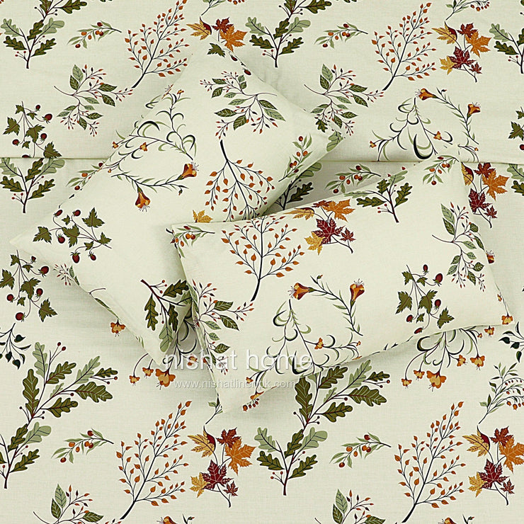 Divine Pure Cotton Bed Sheet - King - 3pcs - DBS270