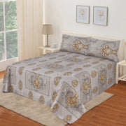 Divine Pure Cotton Bed Sheet - King - 3pcs - DBS273