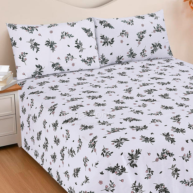 Divine Pure Cotton Bed Sheet - King - 3pcs - DBS274