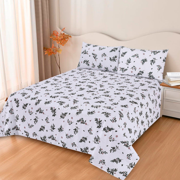 Divine Pure Cotton Bed Sheet - King - 3pcs - DBS274