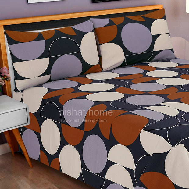Divine Pure Cotton Bed Sheet - King - 3pcs - DBS275