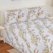 Divine Pure Cotton Bed Sheet - King - 3pcs - DBS276