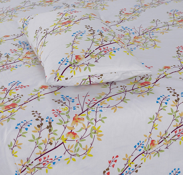 Divine Pure Cotton Bed Sheet - King - 3pcs - DBS276