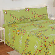 Divine Pure Cotton Bed Sheet - King - 3pcs - DBS277