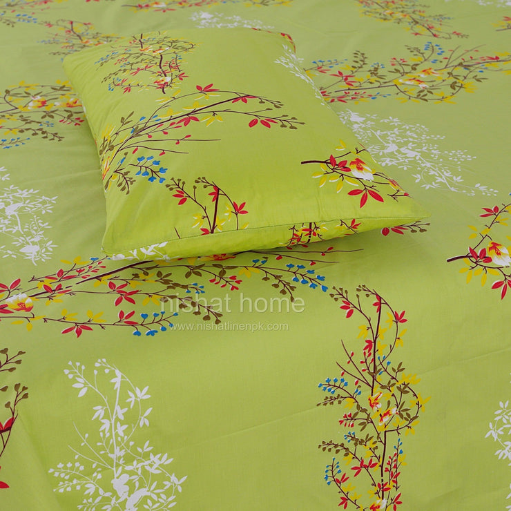 Divine Pure Cotton Bed Sheet - King - 3pcs - DBS277