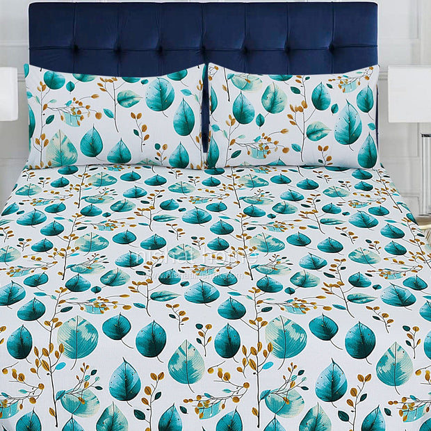 Divine Pure Cotton Bed Sheet - King - 3pcs - DBS281