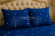 Royal Pure Cotton Printed Bed Sheet - King - 3pcs - RPB25