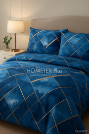 Royal Pure Cotton Printed Bed Sheet - King - 3pcs - RPB30