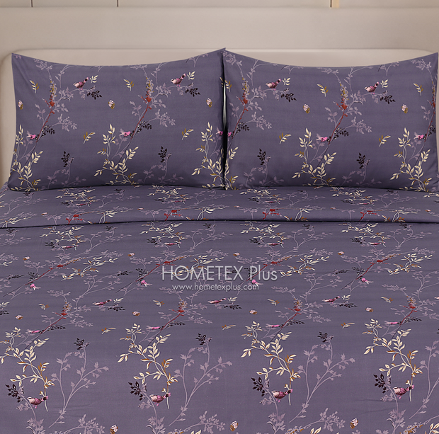 Royal Pure Cotton Printed Fitted Bed Sheet - King - 3pcs - RPF13