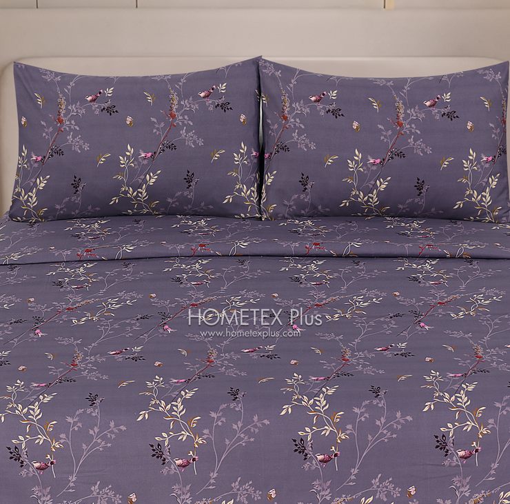 Royal Pure Cotton Printed Fitted Bed Sheet - King - 3pcs - RPF13