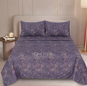 Royal Pure Cotton Printed Fitted Bed Sheet - King - 3pcs - RPF13