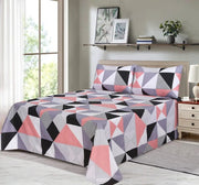 Royal Pure Cotton Printed Bed Sheet - King - 3pcs - RPB13