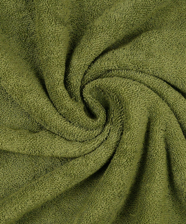 Export Quality Pure Cotton Bath Towel - Olive - ET14