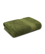 Export Quality Pure Cotton Bath Towel - Olive - ET14