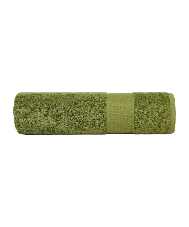 Export Quality Pure Cotton Bath Towel - Olive - ET14