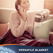 Luxury Plush Fleece Blanket - King - Burgundy - PFB10