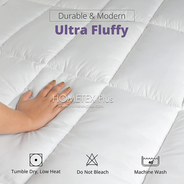 Luxury Mattress Topper - White - LMT01