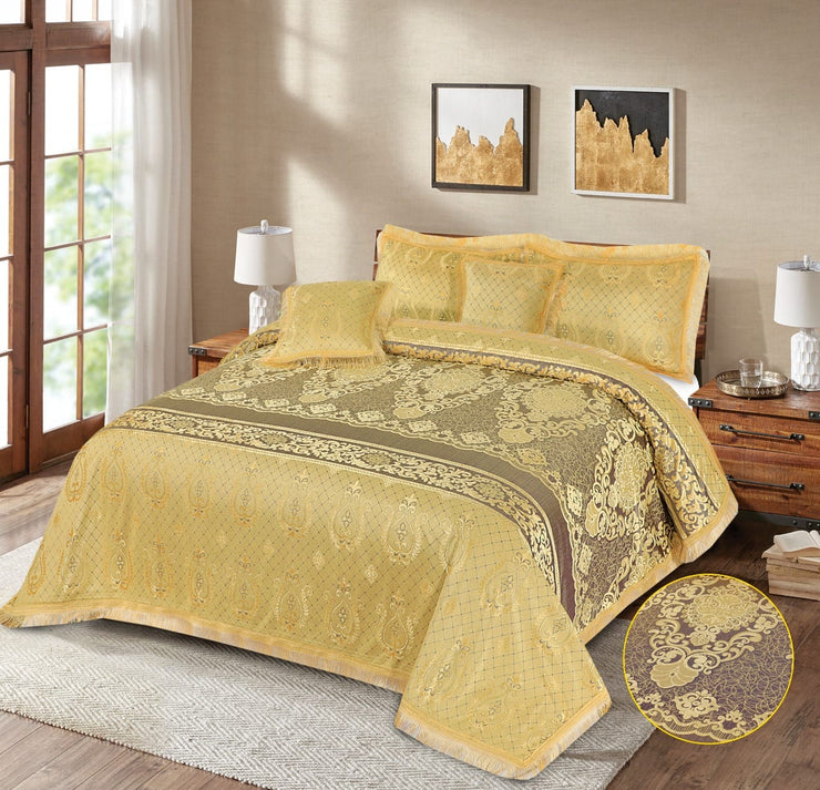 Marry Silver Bridal Bed Sheet Set - Palachi - 3pcs - MSB16