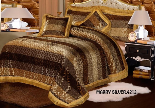Marry Silver Bridal Bed Sheet Set - Palachi - 3pcs - MSB17