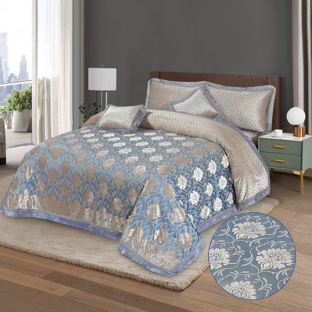 Marry Silver Bridal Bed Sheet Set - Palachi - 3pcs - MSB20