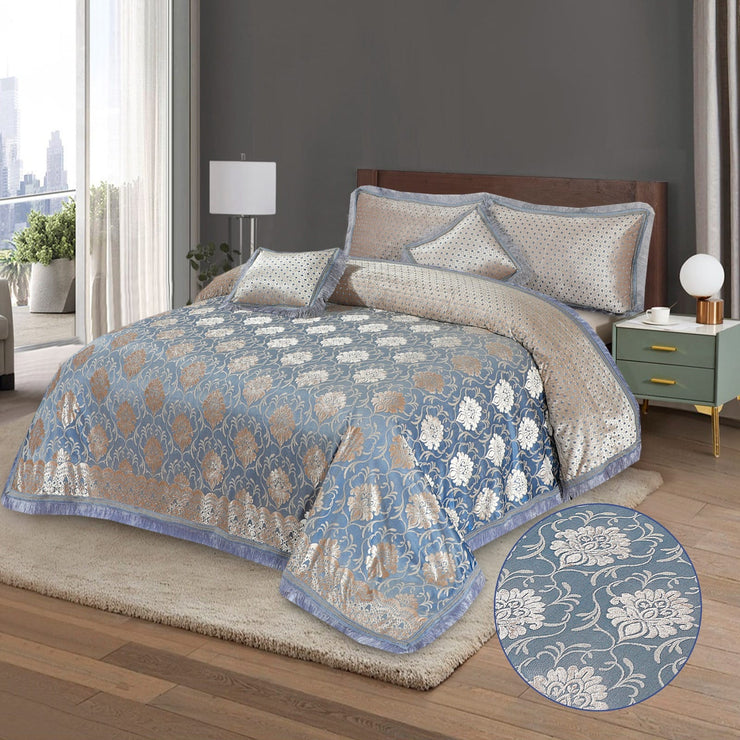 Marry Silver Bridal Bed Sheet Set - Palachi - 3pcs - MSB20