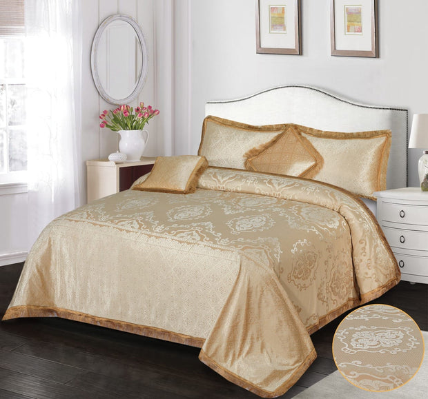 Marry Silver Bridal Bed Sheet Set - Palachi - 3pcs - MSB23