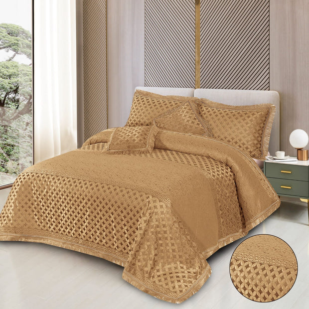 Marry Silver Bridal Bed Sheet Set - Palachi - 3pcs - MSB24