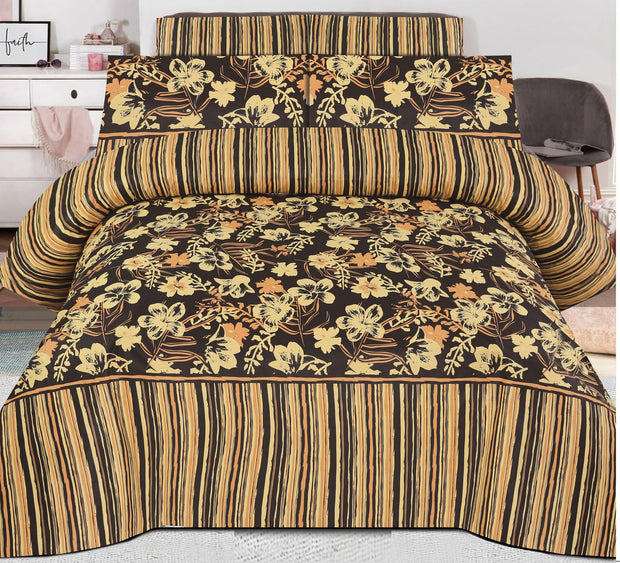 Executive Pure Cotton Bed Sheet - King - 3pcs - NLB17