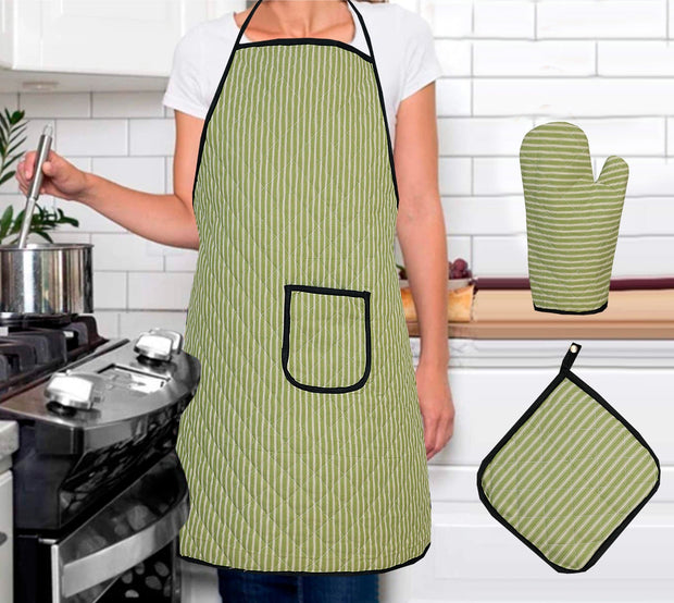 Sweet Home Quilted Appron - 3Pc -  Set - QAS05
