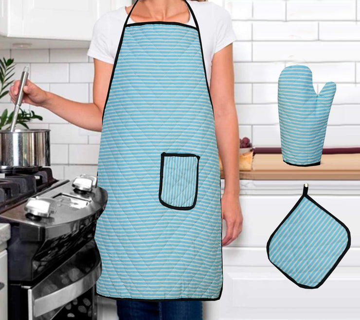 Sweet Home Quilted Appron - 3Pc -  Set - QAS10