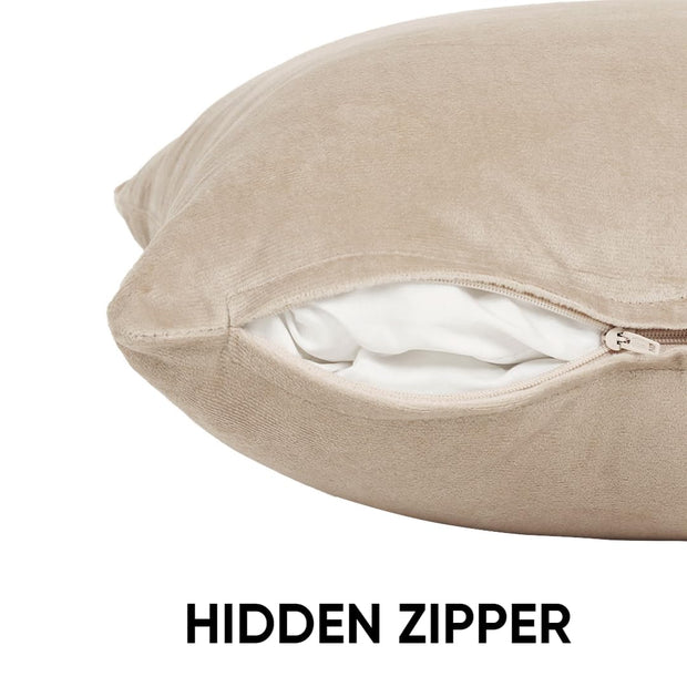 Velvez Soft Velvet Cushion Cover Set - 2pcs - Skin - VCC01