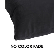 Velvez Soft Velvet Cushion Cover Set - 2pcs -Black - VCC02