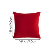 Velvez Soft Velvet Cushion Cover Set - 2pcs - Maroon- VCC04