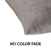 Velvez Soft Velvet Cushion Cover Set - 2pcs - Grey - VCC06