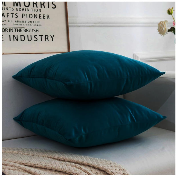 Velvez Soft Velvet Cushion Cover Set - 2pcs - Zink - VCC08